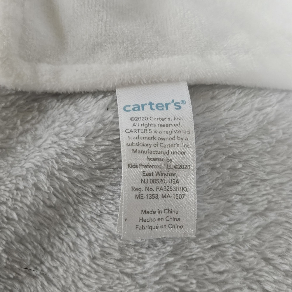Carters White Lamb Lovey Security Blanket Plush Baby Snuggler 14x14 Farm - Picture 5 of 7
